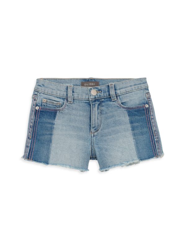 DL1961 Premium Denim Little Girl's Lucy Denim Cut Off Shorts